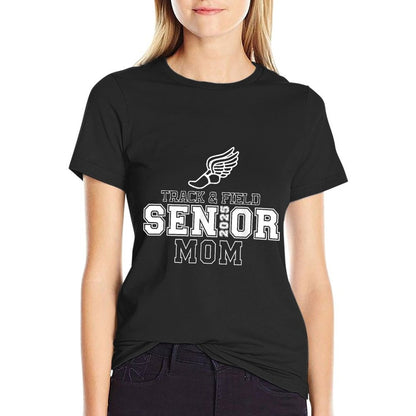 Track & Field Senior Mom 2025 Graduation Year T-Shirt