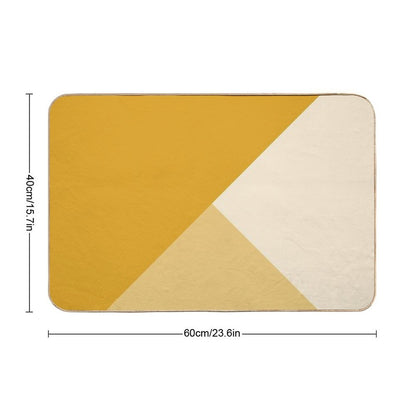 Gradient Geometry - Mustard Bath Mat
