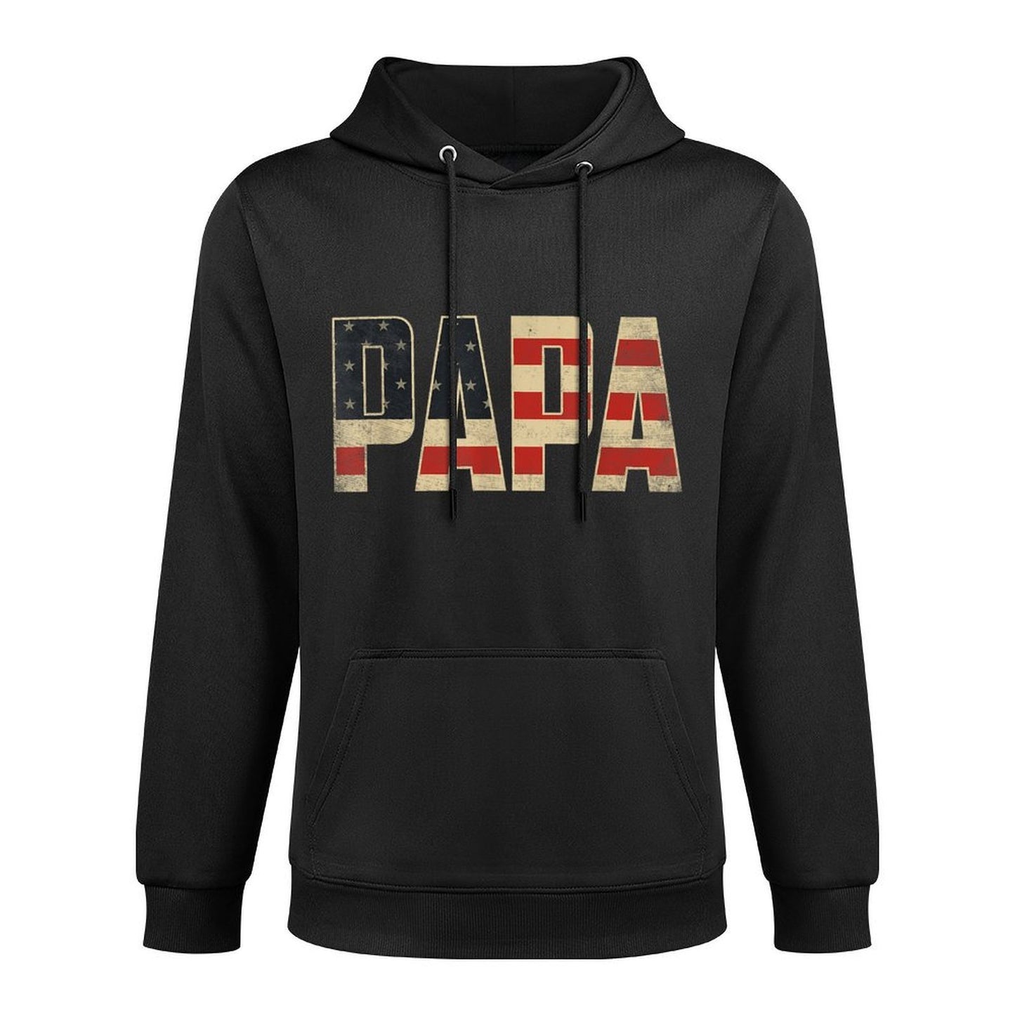 Papa Bold Patriotic American Father’s Day Papa Shrink-Resistant Hoodie
