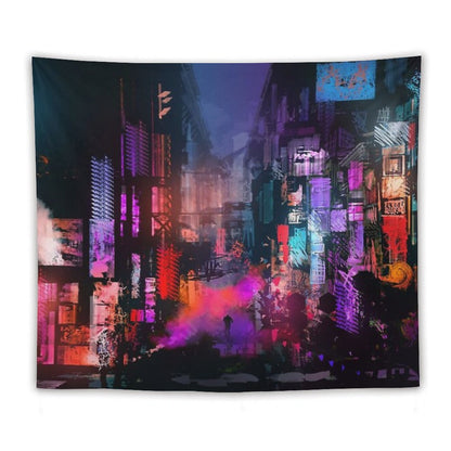 Unleashed at Night Tapestry