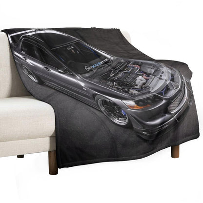 Matt Baxter's Mitsubishi Evolution Throw Blanket