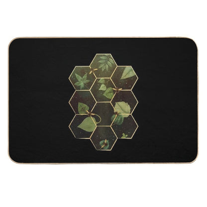 Bees in Space  Easy Maintenance Bath Mat