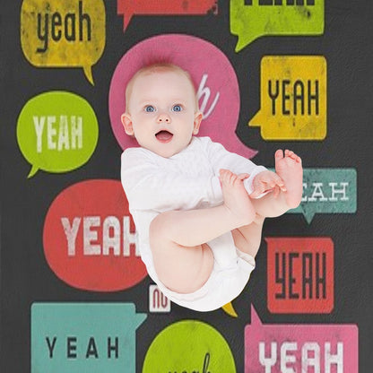 The Yeah, Yeah, Yeah Shirt Throw Blanket