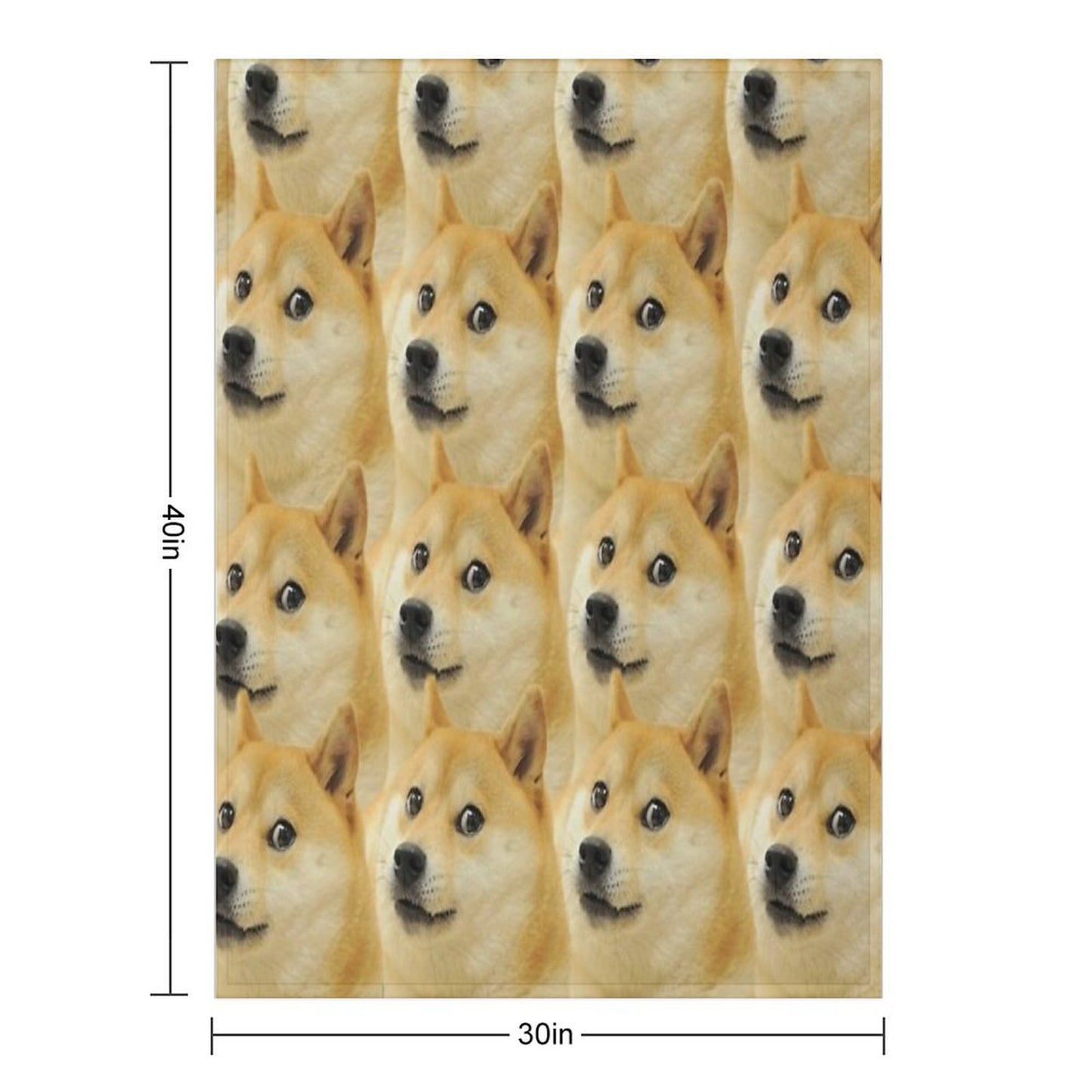 Doge Collage Throw Blanket