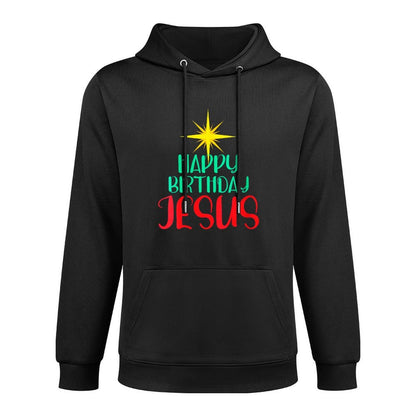 Womens Happy Birthday Jesus Christian Christmas Religious Womens Adjustable Hood Hoodie