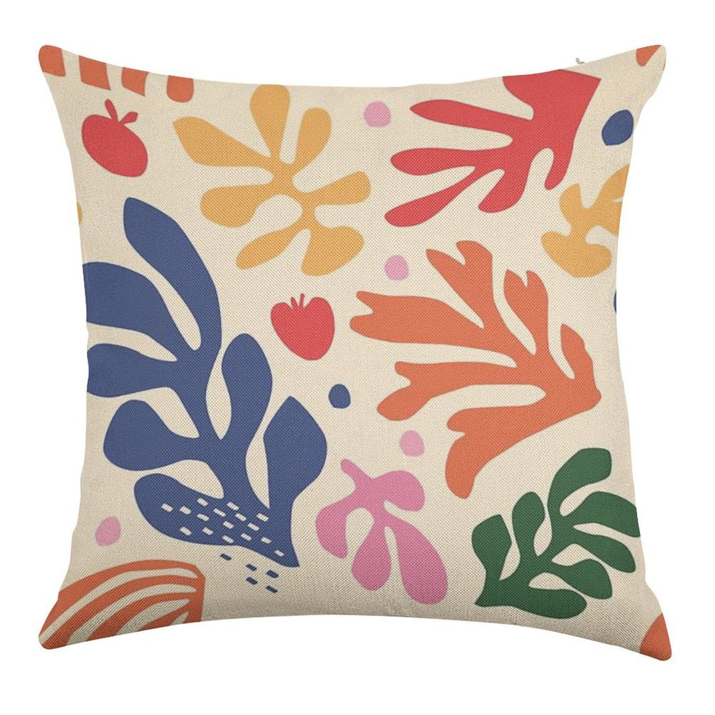 Matisse Flowers Art Linen Throw Pillow Cover