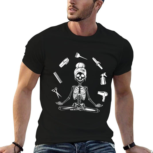 Hair Stylist Skeleton Hairdresser Hairstylist T-Shirt