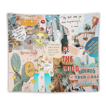 SUMMER COLLAGE TAPESTRY - PHONE CASE Tapestry
