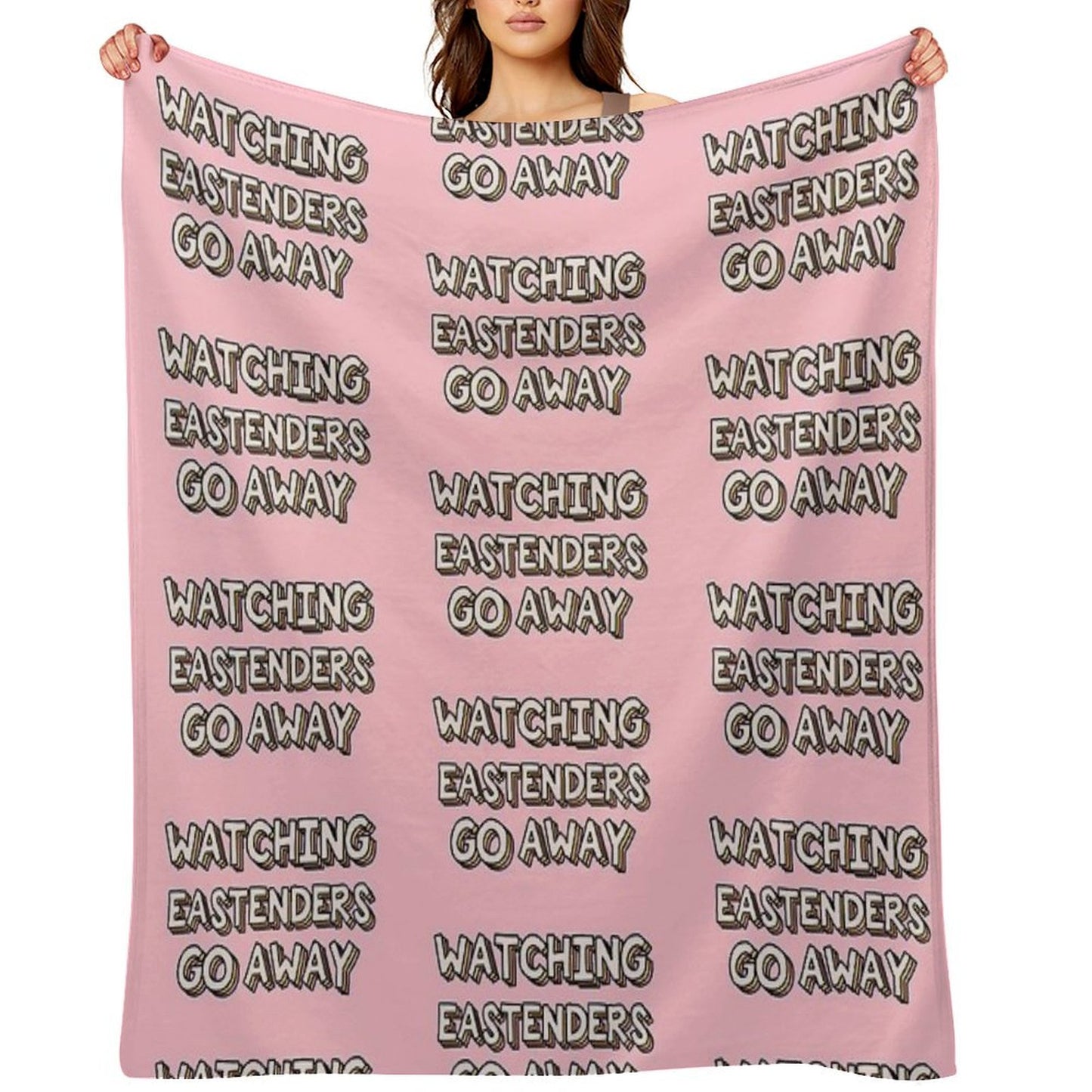 Watching Eastenders Go Away Throw Blanket