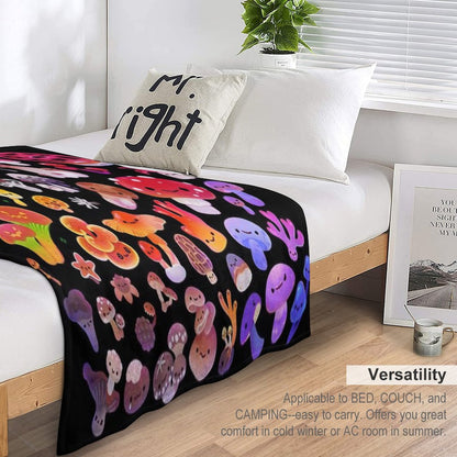 Mushroom Throw Blanket