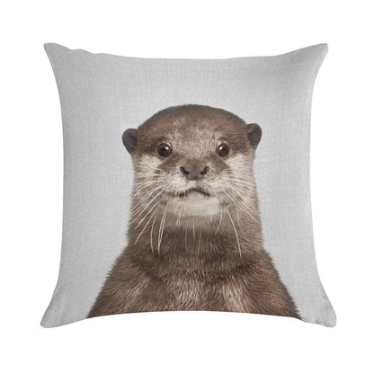 Otter - Colorful Soft Shrink-Resistant Throw Pillow