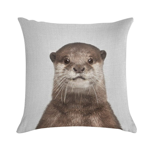 Otter - Colorful Soft Shrink-Resistant Throw Pillow