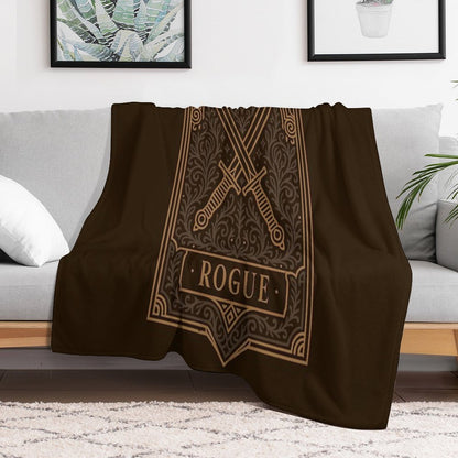 Rogue Emblem Tabletop TTRPG Character Classes Throw Blanket