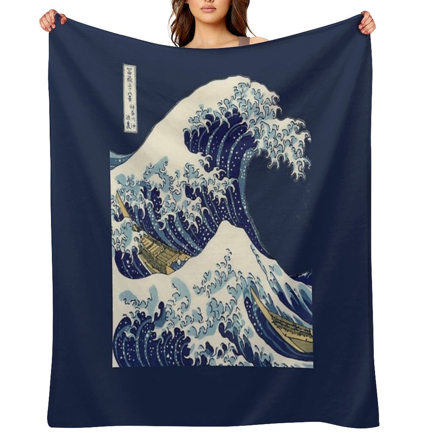 The Great Wave Off Kanagawa Transparent Throw Blanket