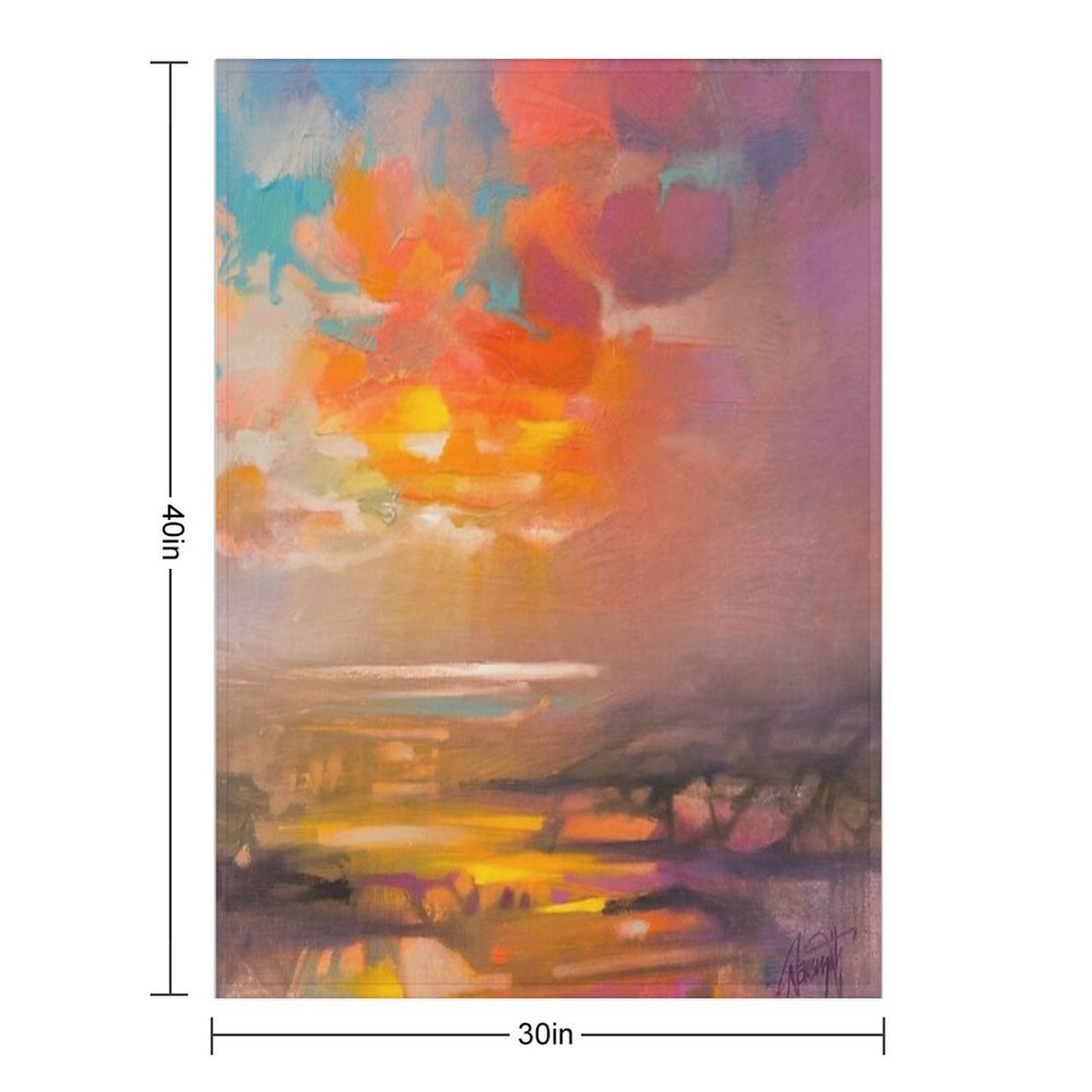 Vivid Light 3 Throw Blanket