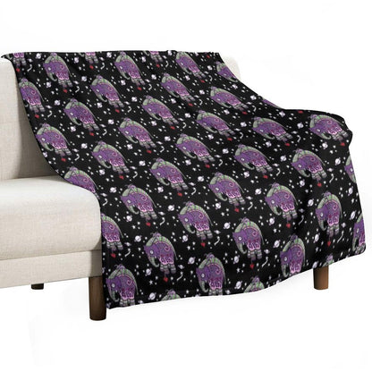 Interstellar Elephant Tee Throw Blanket
