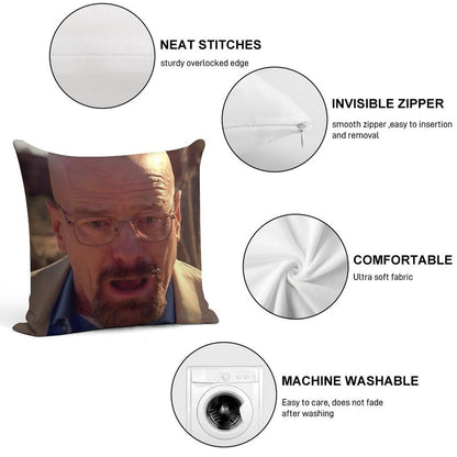 Walter White Meme Soft Easy Maintenance Throw Pillow