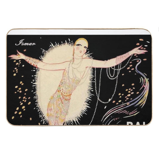BAL PETITS LITS BLANCS  Vintage 1928 Opera Print Bath Mat