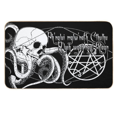In His House at R'lyeh Dead Cthulhu Waits Dreaming.  Non-Slip Bath Mat