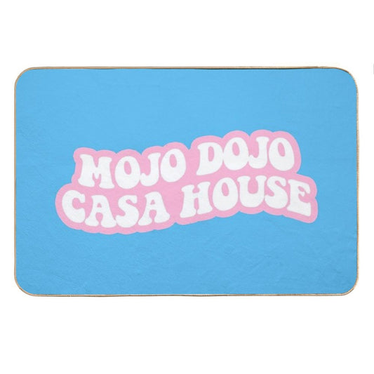 Blue Pink Mojo Dojo Casa House Bath Mat