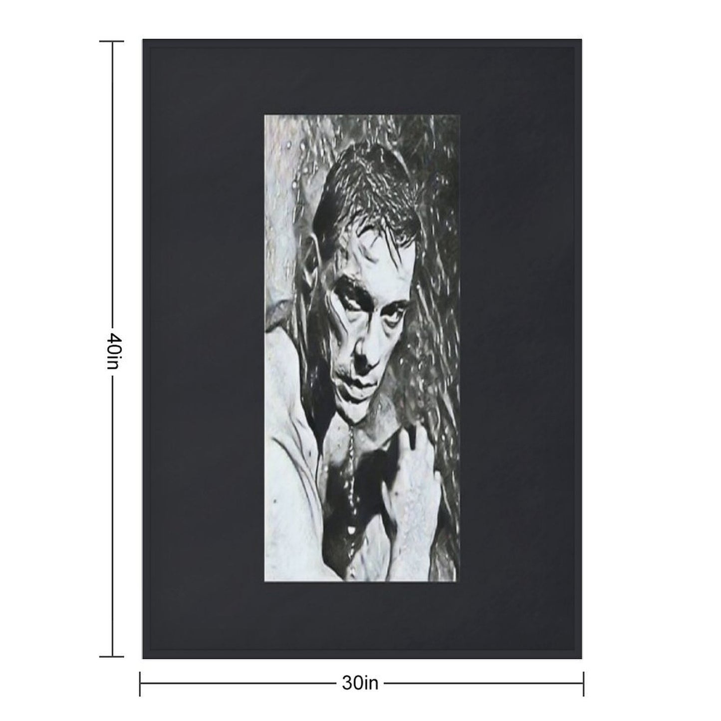 Jean-Claude Van Damme Throw Blanket