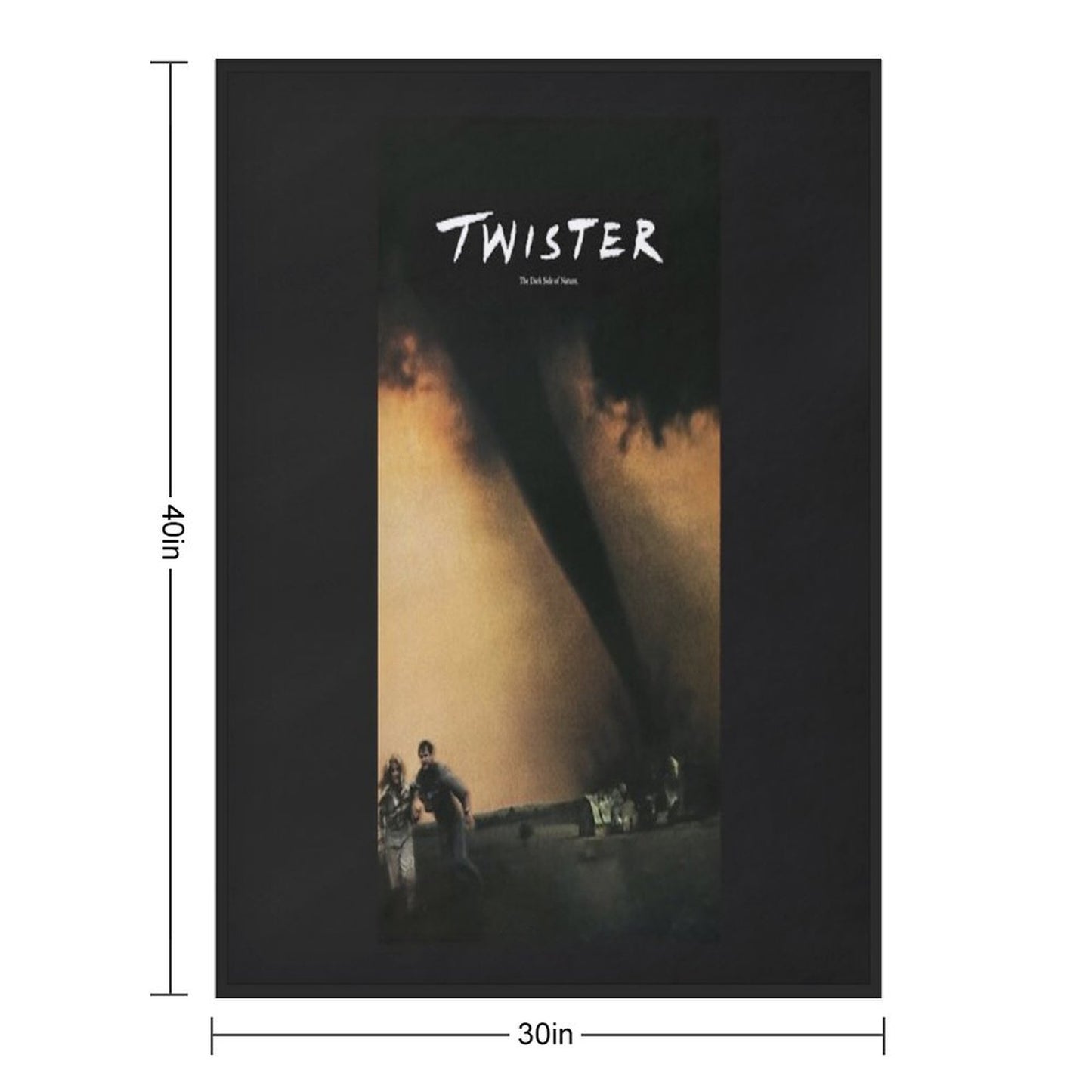 Mans Twister 1996 Movie Fashion Leisure Round Neck Throw Blanket