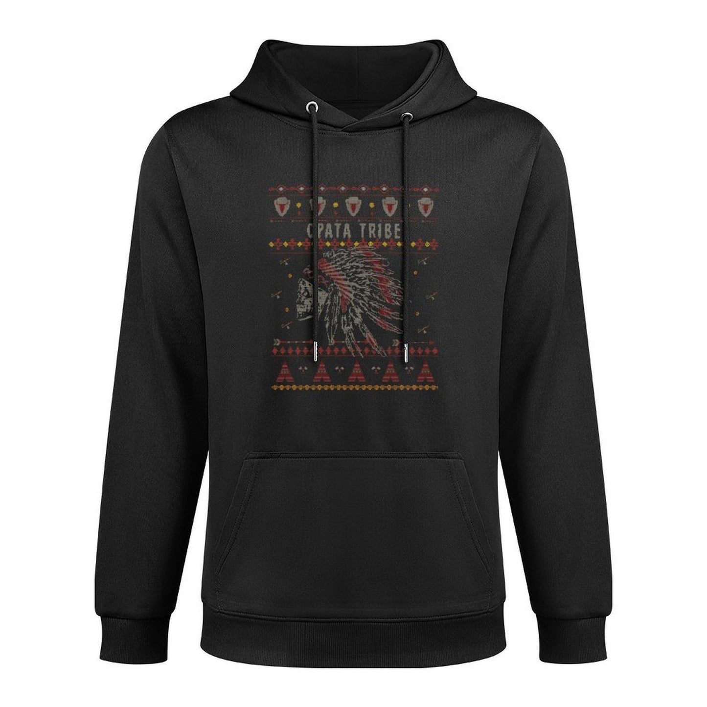 Opata American Indian Tribe Ugly Christmas Holiday Fun Shrink-Resistant Hoodie