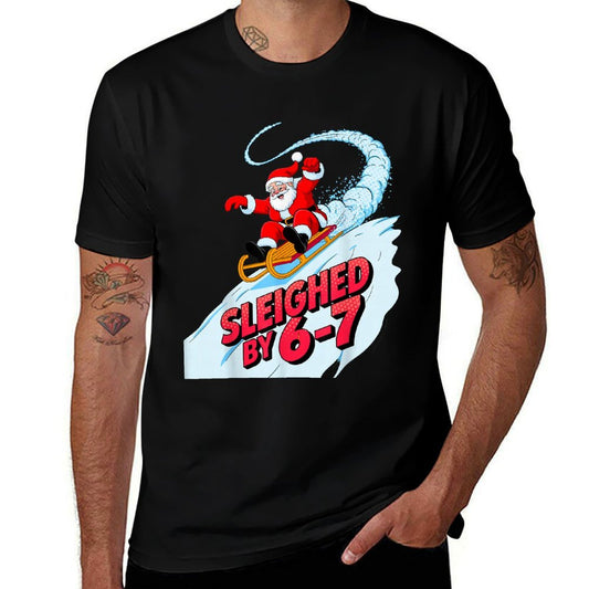 Christmas 67 Funny Xmas Six Seven Ugly Sweater 6-7  Summer-ready Fabric T-Shirt