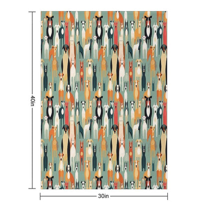 For The Love of All Dogs Throw Blanket