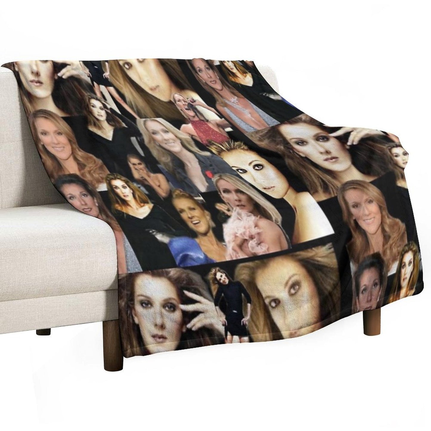 Celine Dion Collage Throw Blanket