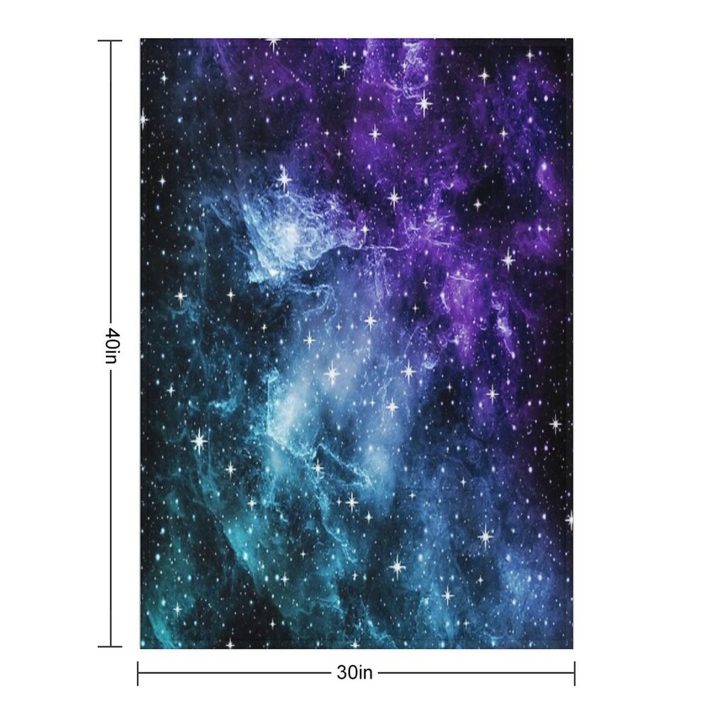 Purple Teal Galaxy Nebula Dream #1 #decor #art Throw Blanket