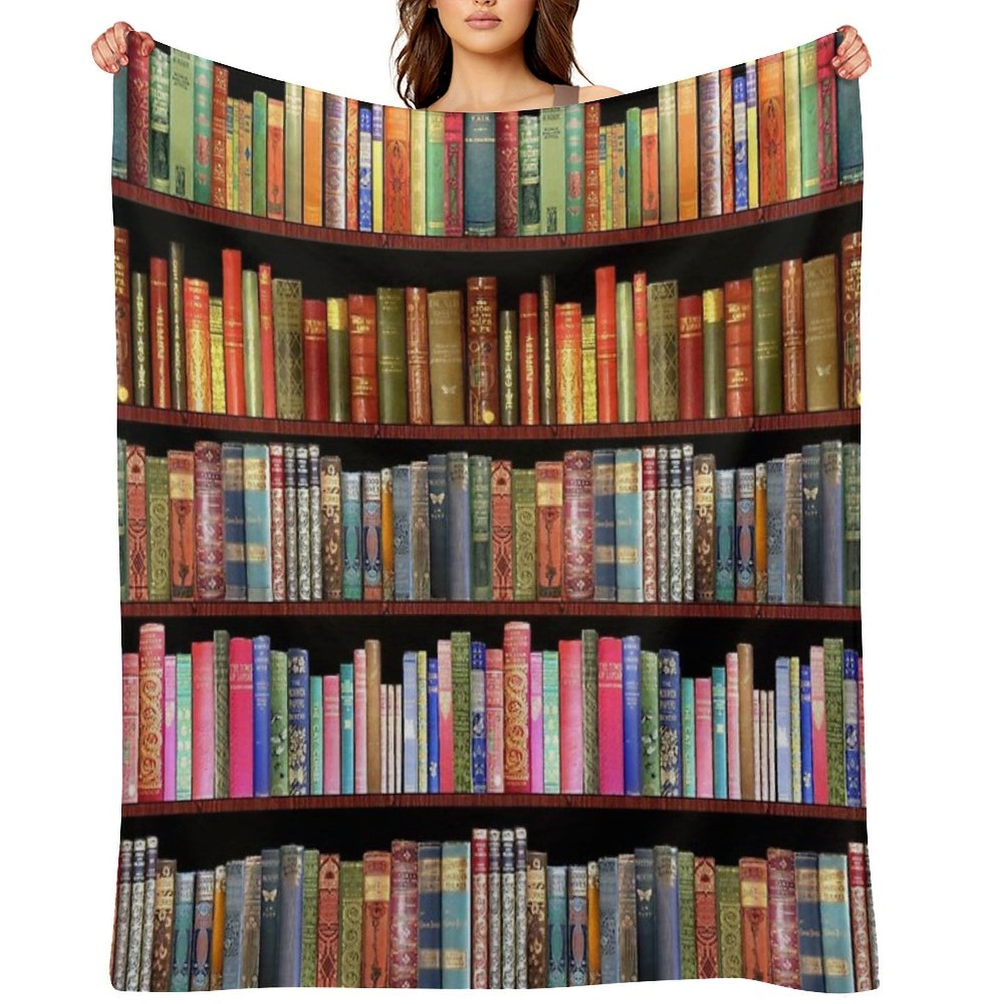 Jane Austen Antique Books, British Antique Books Throw Blanket