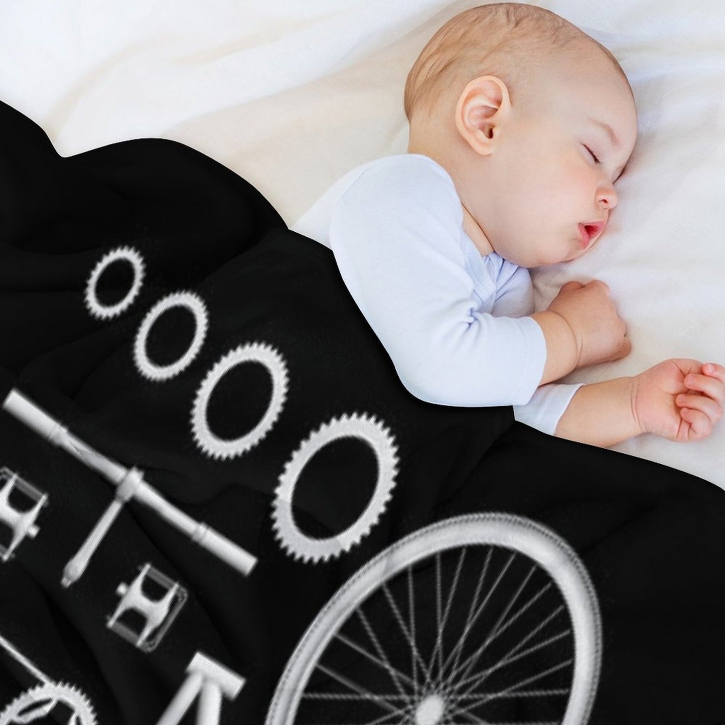 Bike Exploded Throw Blanket