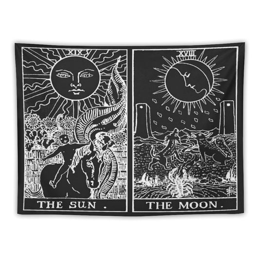 The Sun And Moon Tarot Cards  Pearl & Obsidian Tapestry