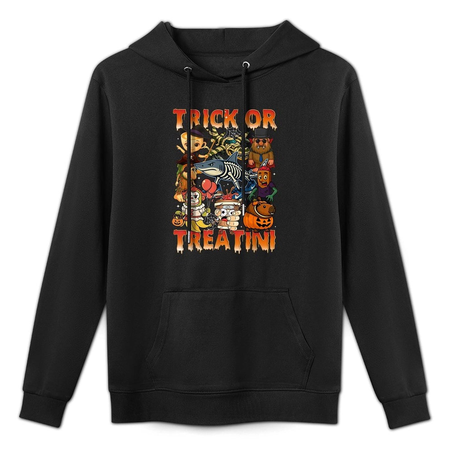 Funny Italian Brain Rot Italian Brainrot Halloween Boy Kids Breathable Fabric Hoodie