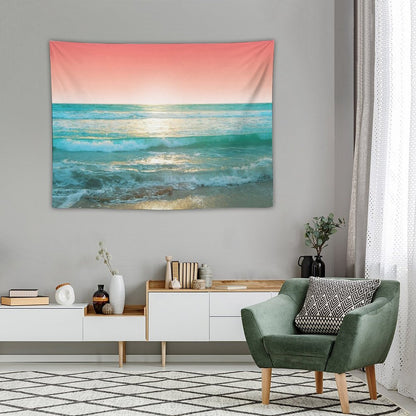 Aqua And Coral, 1 Tapestry