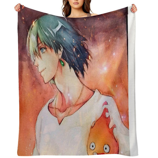 Howl's Moving Castel Throw Blanket