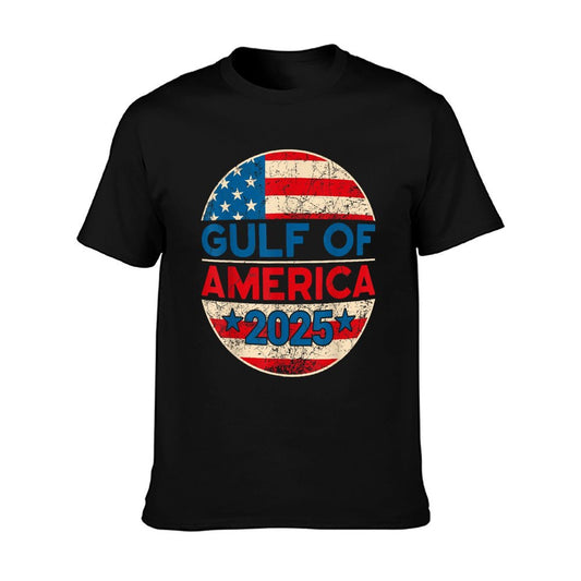 Vintage Gulf of United States of America Patriotic Flag T-Shirt