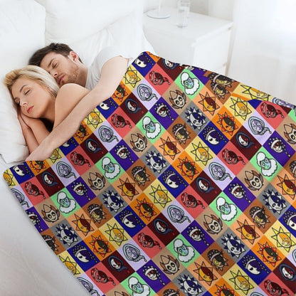 Sun And Moon Show Gang Throw Blanket
