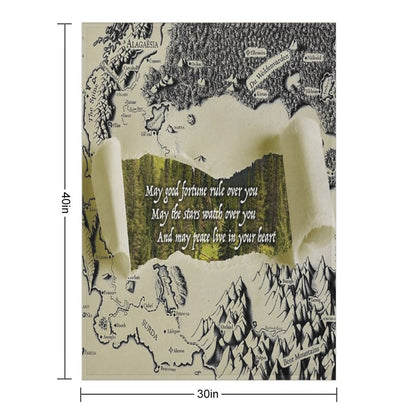 Eragon Elvish Greeting Throw Blanket