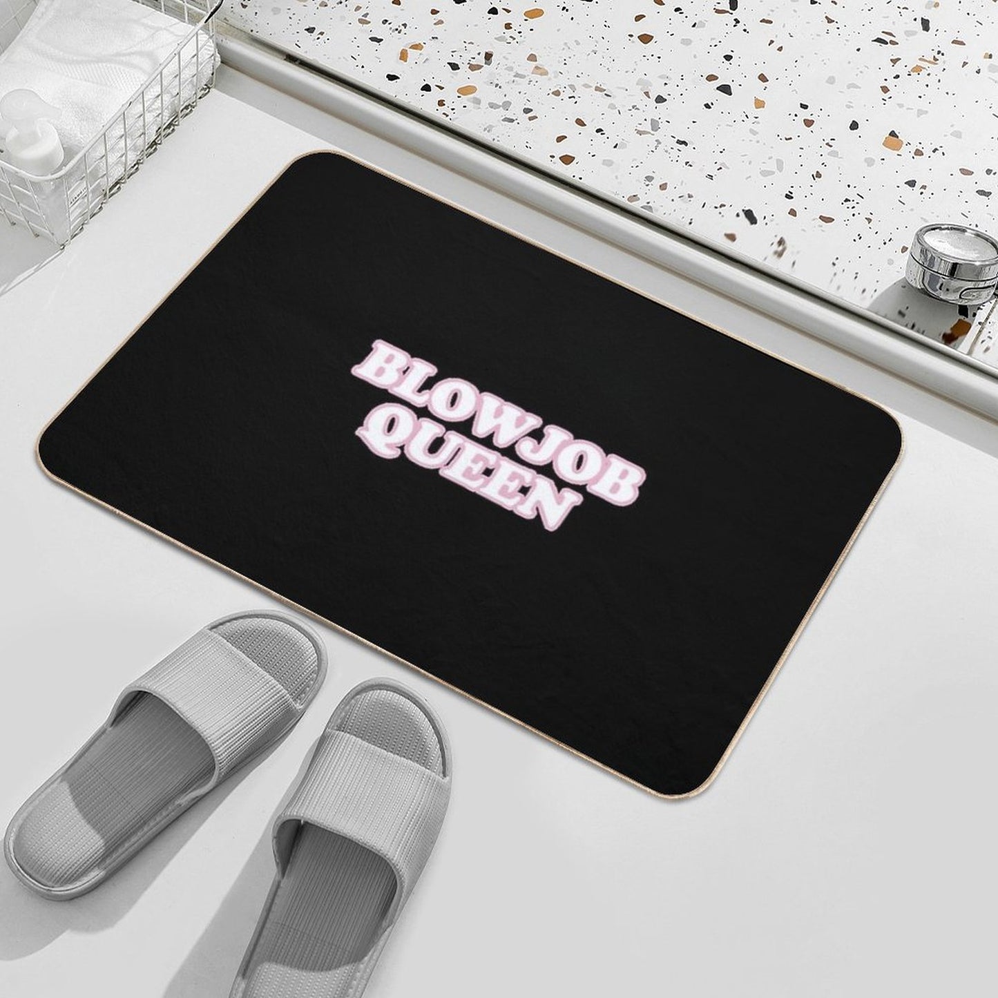 Blowjob Queen Bath Mat