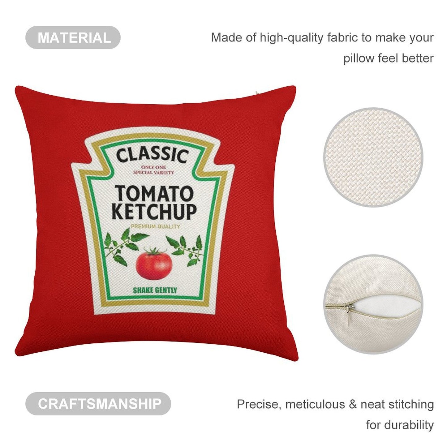 Ketchup Halloween 2023 Costume Family Group Matching Couple Mustard Mayo Linen Throw Pillow Cover