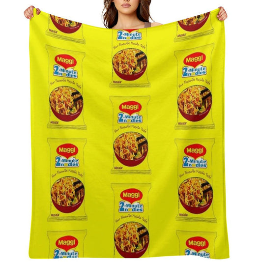 Maggi Noodles Throw Blanket