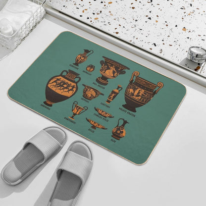 Ancient Greek Pottery Bath Mat