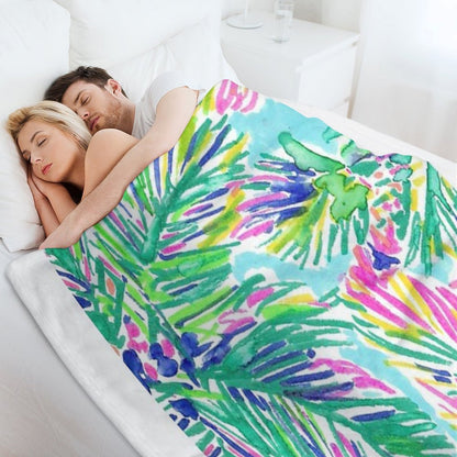 Coconut Lilly Tree Throw Blanket