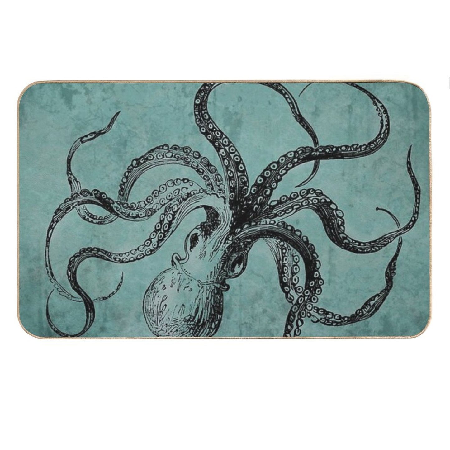 Vintage Octopus Bath Mat
