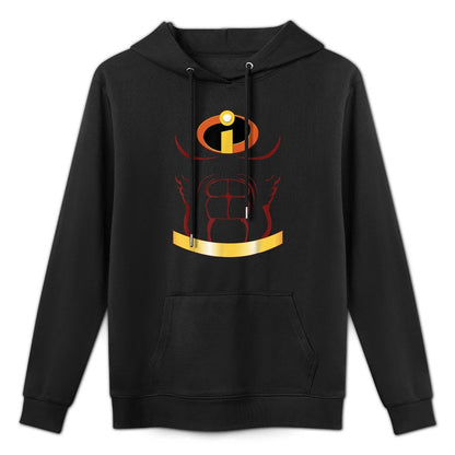 Disney Pixar The Incredibles Halloween Superhero Costume Versatile Streetwear Hoodie