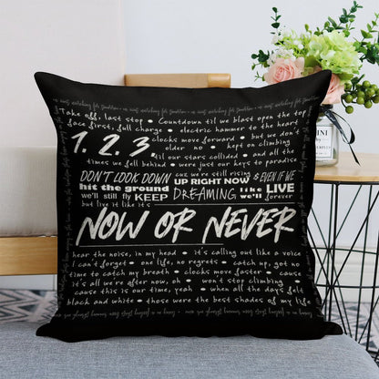 Now Or Never Julie And The Phantoms Linen Throw Pillow Cover