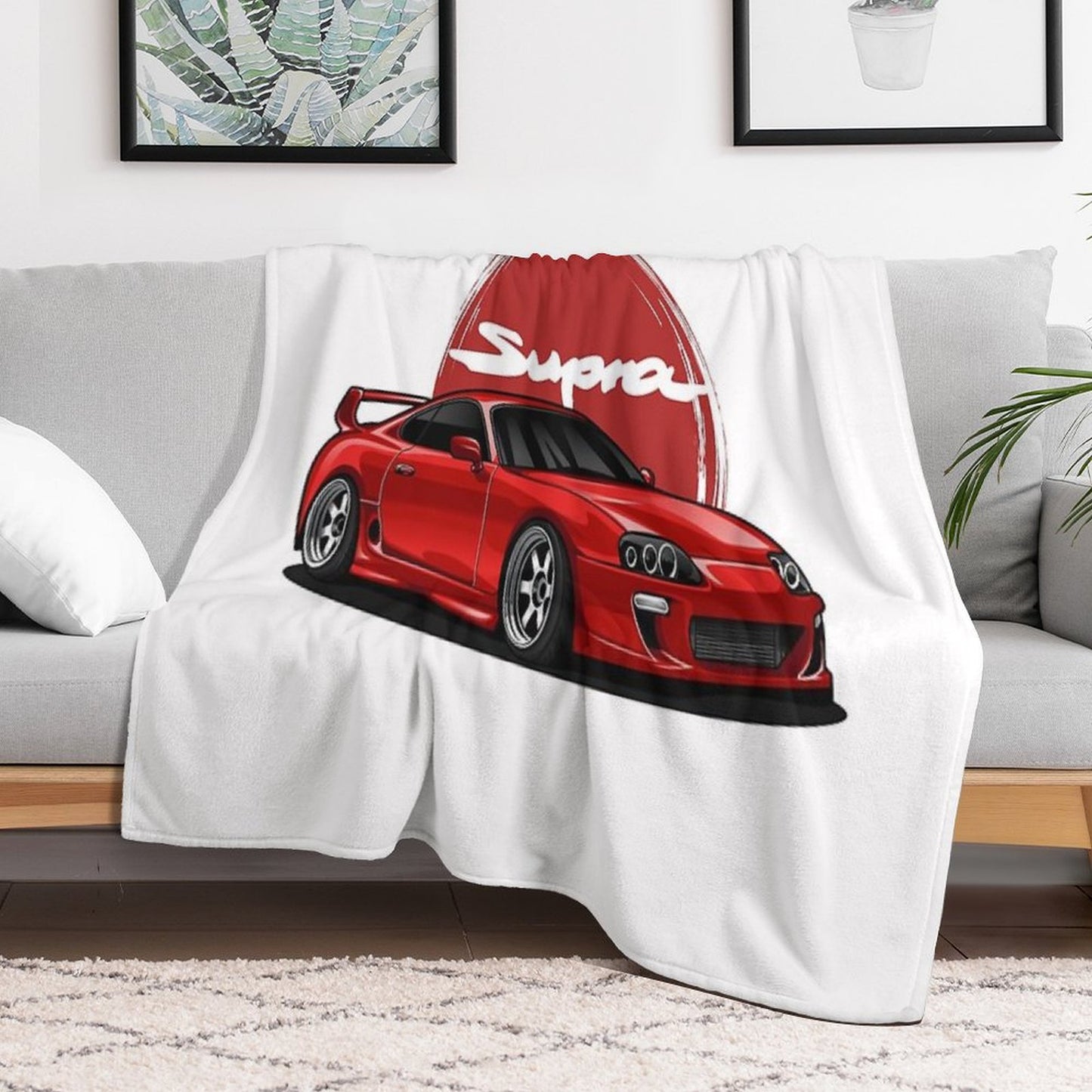 Supra MK-4 Red Candy Throw Blanket