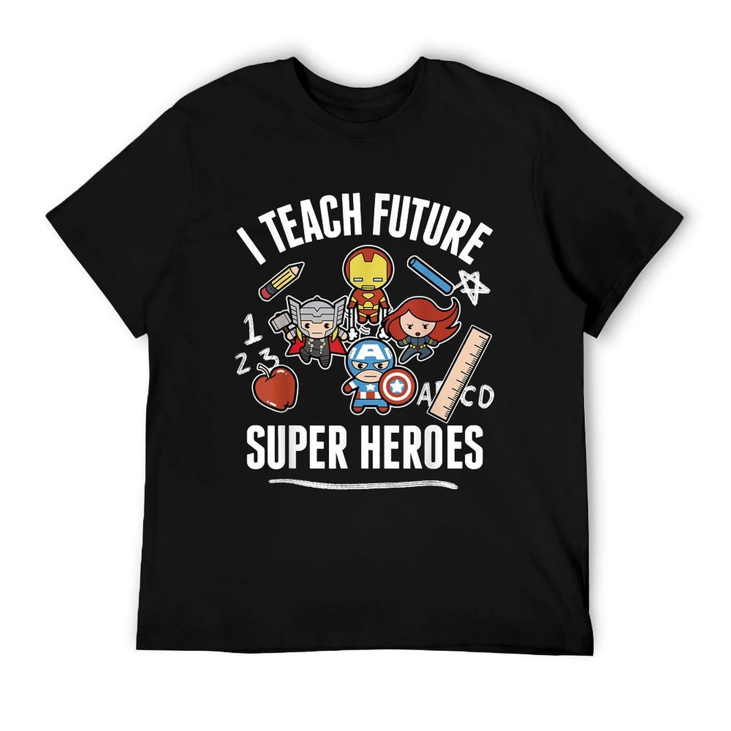 Marvel Avengers Classic I Teach Super Heroes Graphic T-Shirt